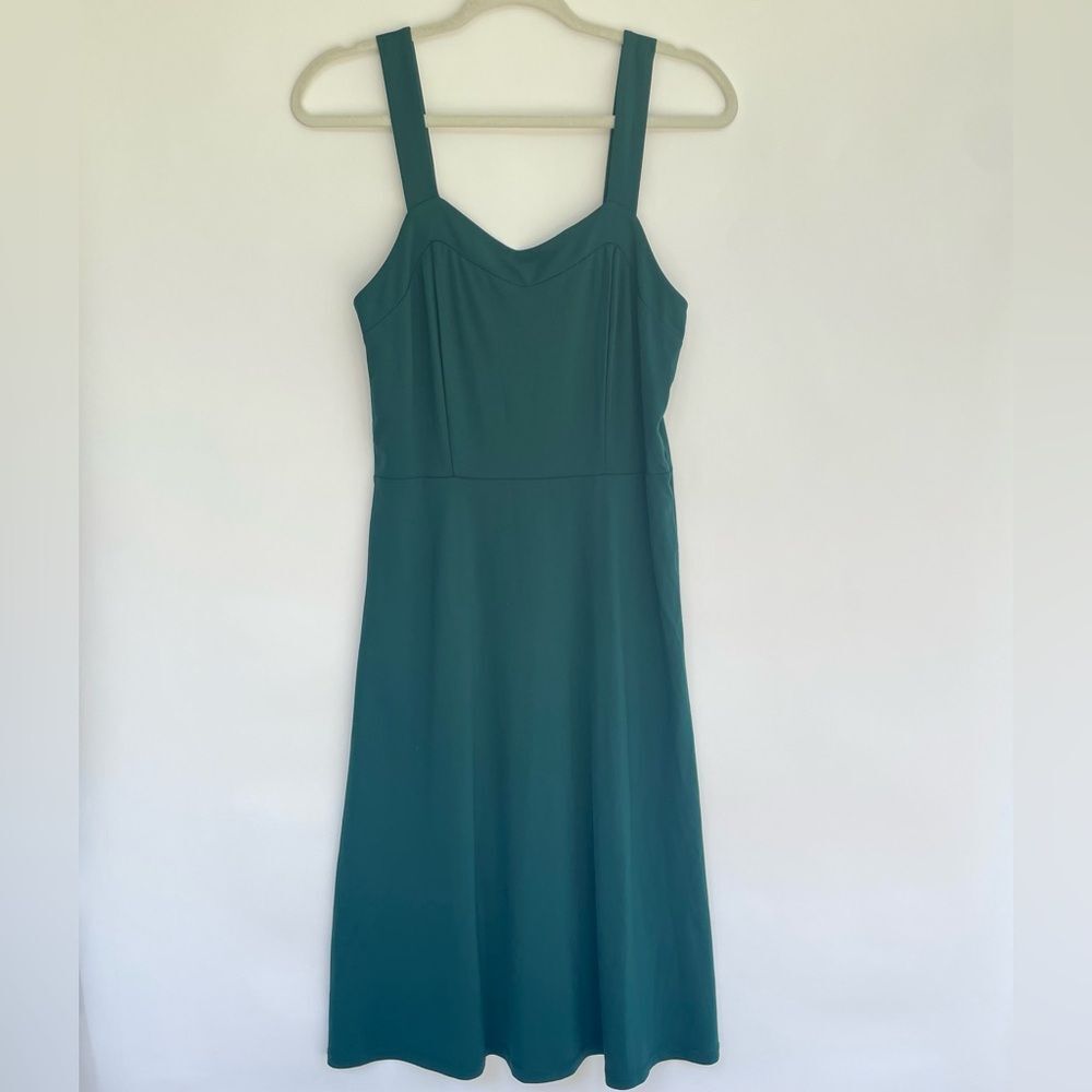 NWT 41 hawthorn Sleeveless Fit & Flare Midi Dress Green Women's Size M Formal